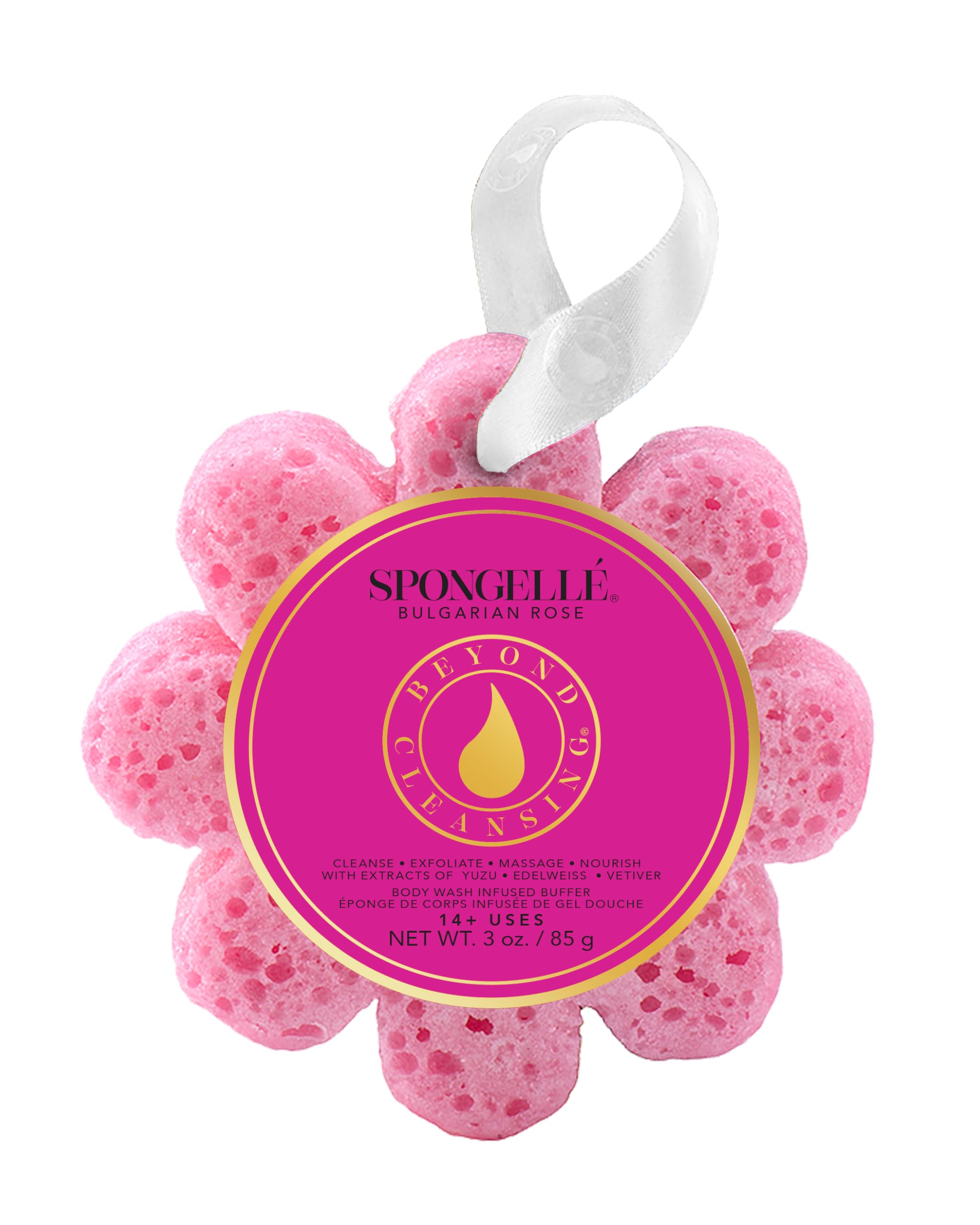 Amazon.com : Spongellé Bulgarian Rose Wild Flower Bath Sponge