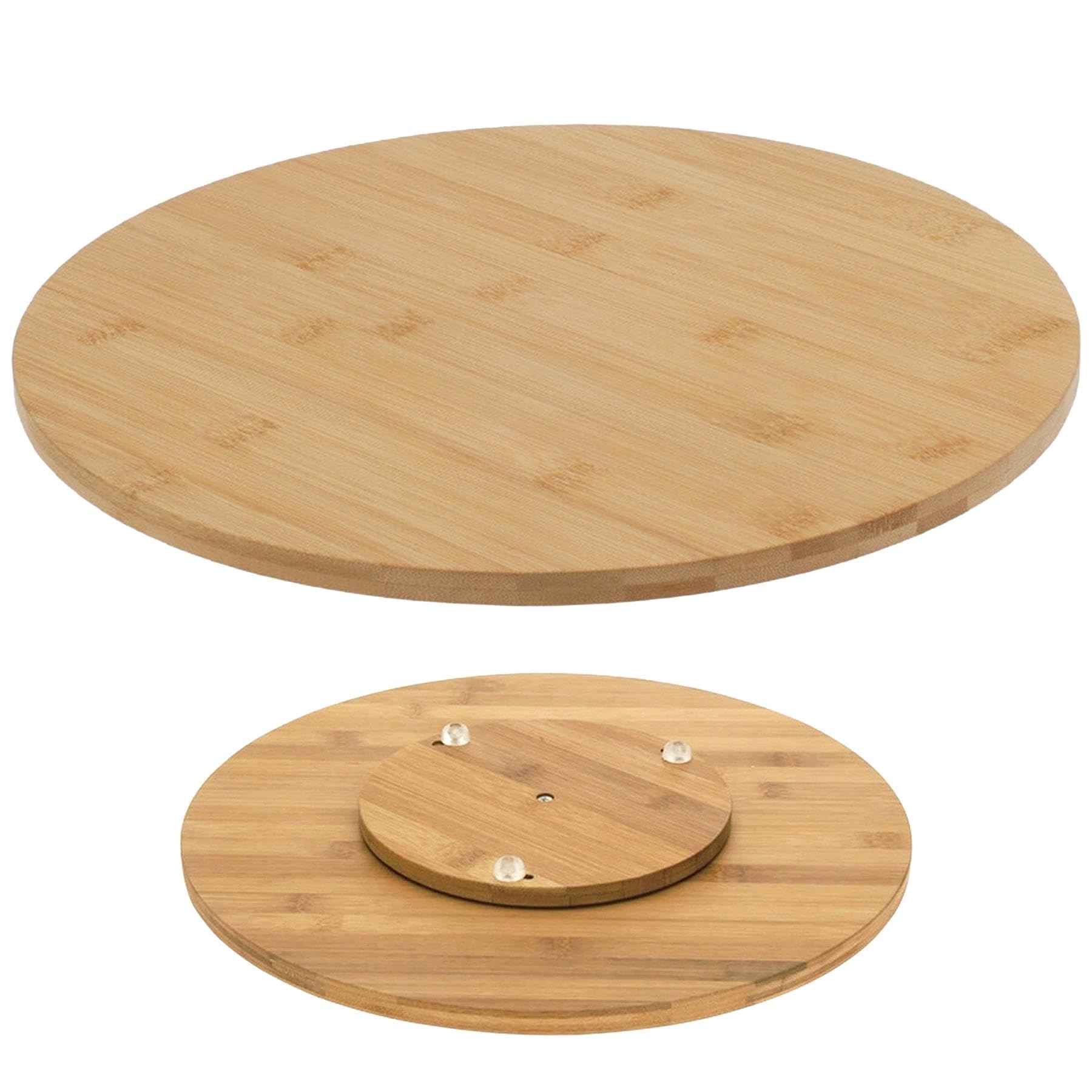 Geezy Bamboo Wooden Lazy Susan Rotating Turntable For Serving Food On Round Board 35Cm from B&Q
