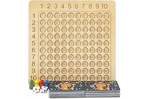 Interactive Wooden Montessori Multiplication Board for Kids