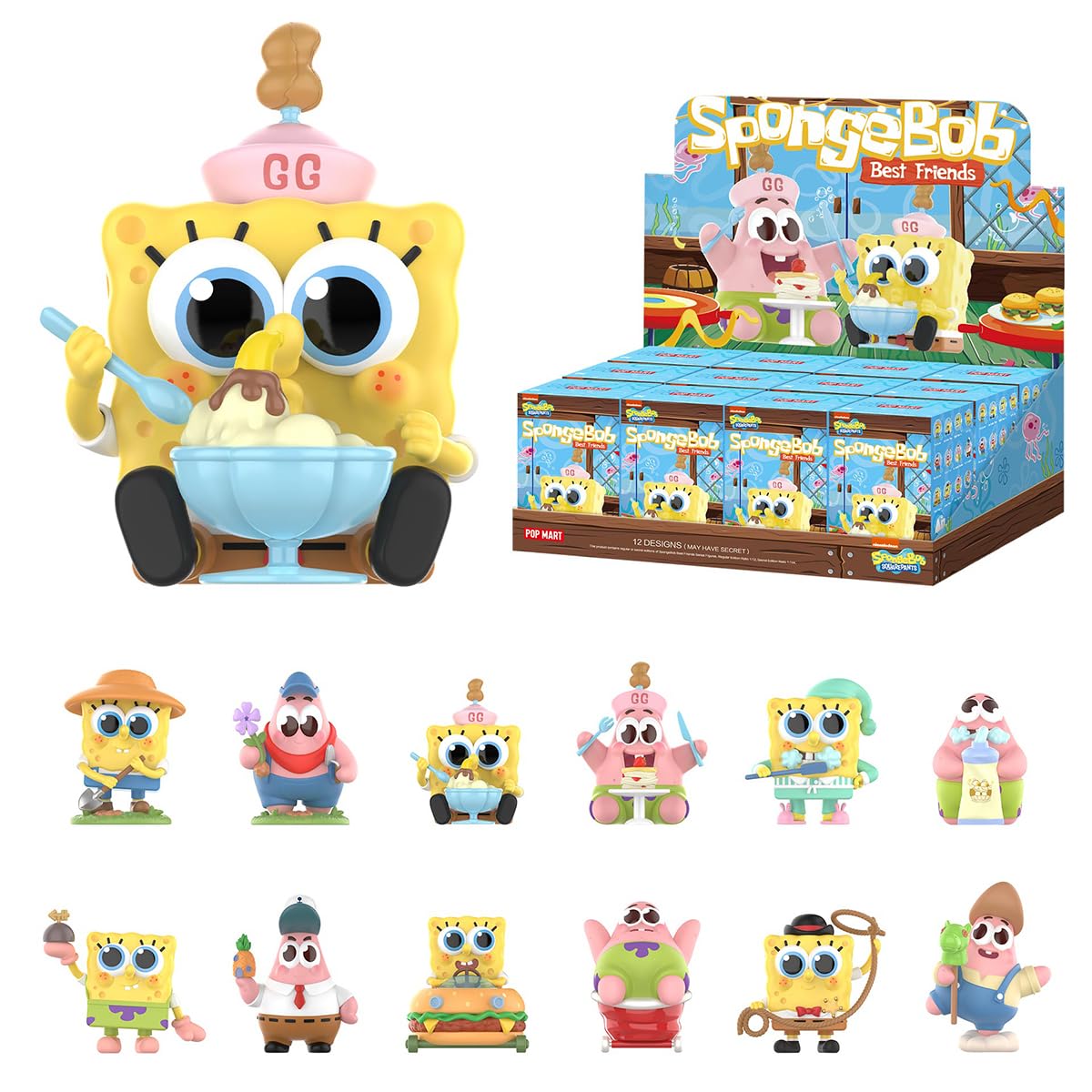 POP MART SpongeBob Best Friends Series Figures Whole Set Premium