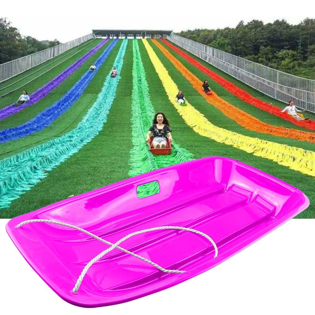 Slittino da Neve per Bambini E Adulti, Giocattolo Invernale, Slitta da Discesa, Bob, Slittino, Slittino Sull'erba, Scivolo, Ragazze, Giochi, Viola
