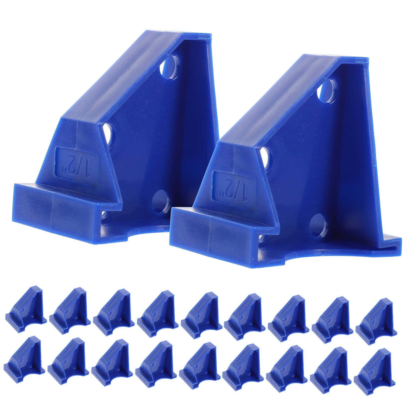 Kit de Instalación para Pisos Laminados 20 Piezas de Cuñas Azules de PP, Fácil y Precisa Instalación Adecuado para Instalaciones de Laminado y Parquet