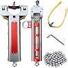 Resortera de aluminio CNC para adultos con cargador, 2 bandas y 100 bolas, tirachinas de aleación semiautomático, set portátil para práctica de tiro al aire libre 1