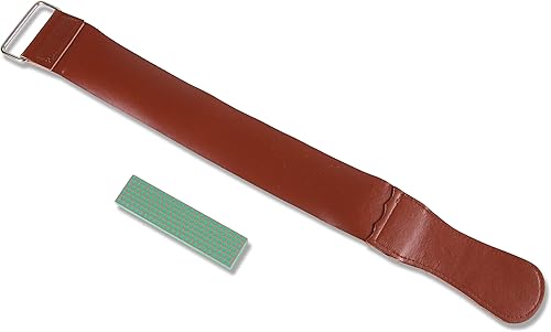 Miniatura 1 de Sistema de afilado de precisión extra fina piedra y cuero Strop Set Verde