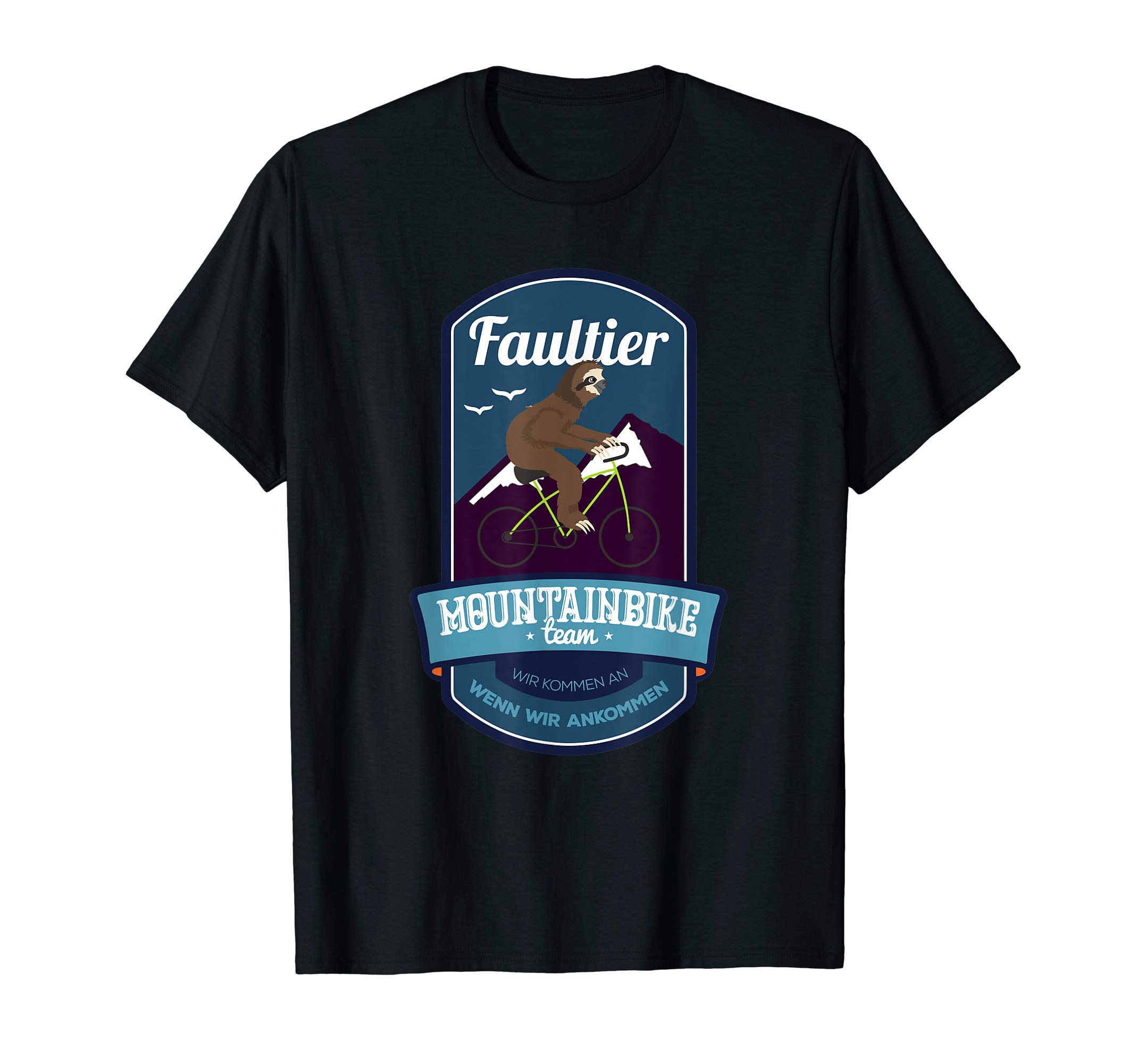 Faultier Mountainbike Team Männer I Lustiges Fahrrad MTB T-Shirt Fashion