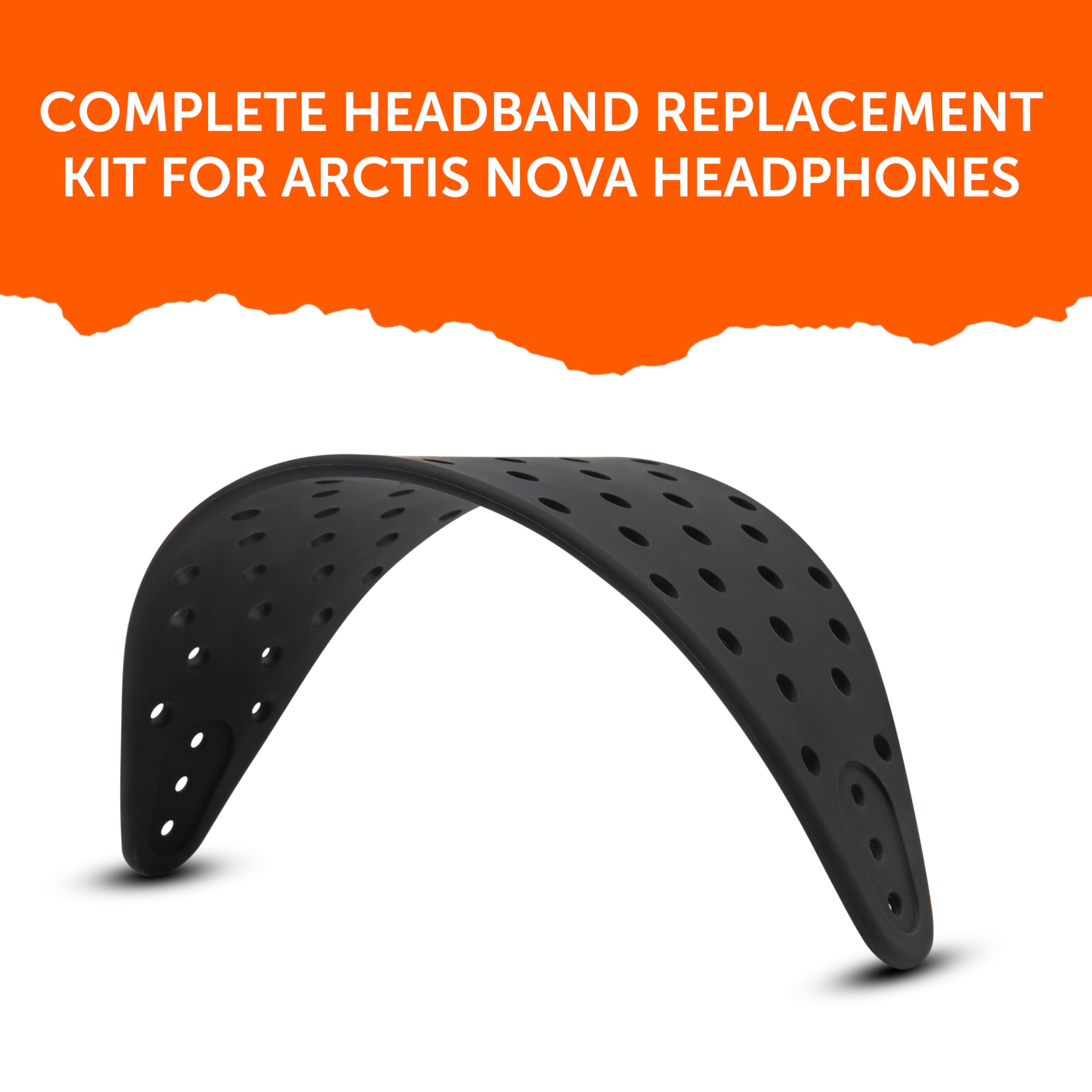 WC Modkit Arctis Nova 7 – Almohadillas de Gel, Diadema Ancha y Placas Laterales compatibles con Arctis Nova 7, 5, Pro Wired y más, Fabricados por Wicked Cushions | Black