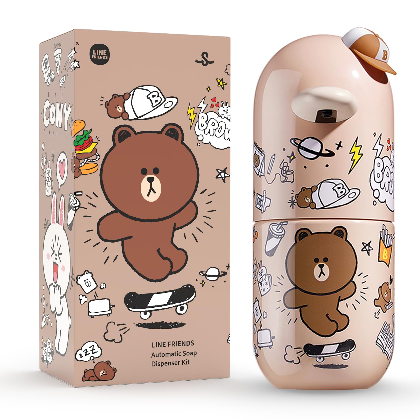 SIMPLEWAY Dispensador automático de jabón de espuma para niños