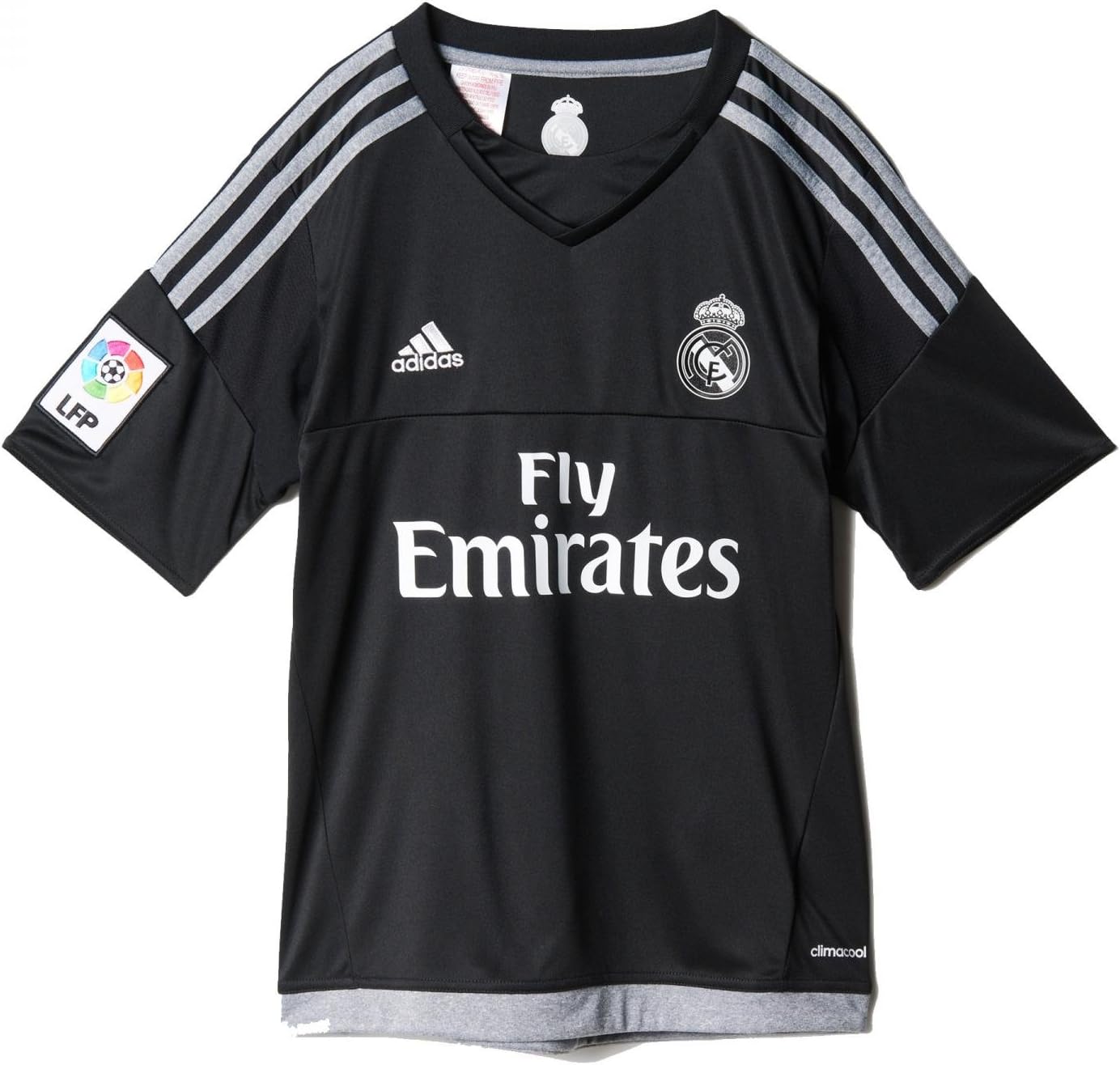 adidas 2015-2016 Real Madrid Home Goalkeeper Football Soccer T-Shirt Jersey (Kids)