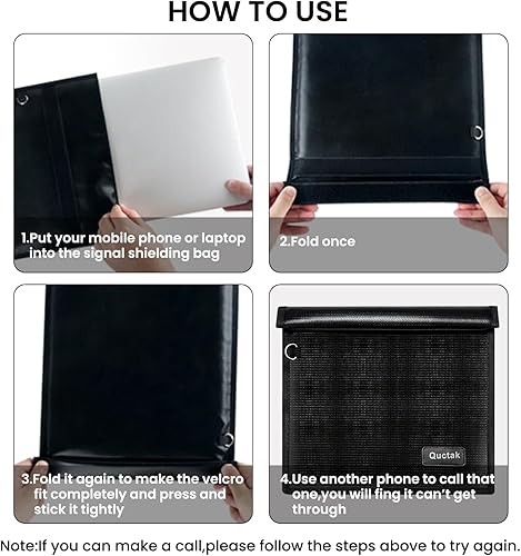 Miniatura 8 de Faraday - Jaula grande (13.8 x 17.7 pulgadas), resistente al fuego impermeable para llavero, bolsas Faraday para teléfonos, bloqueo de señal RFID de