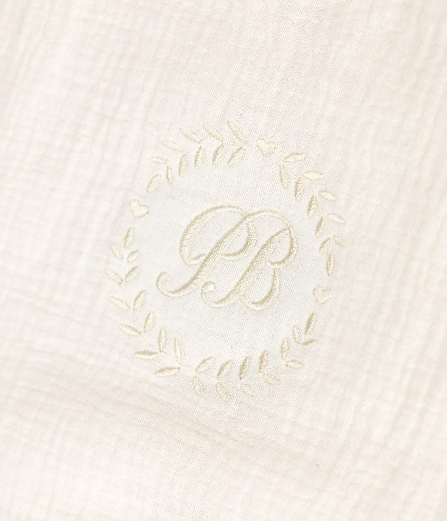 Petit Bateau Valisette Naissance en Gaze de Coton brodé