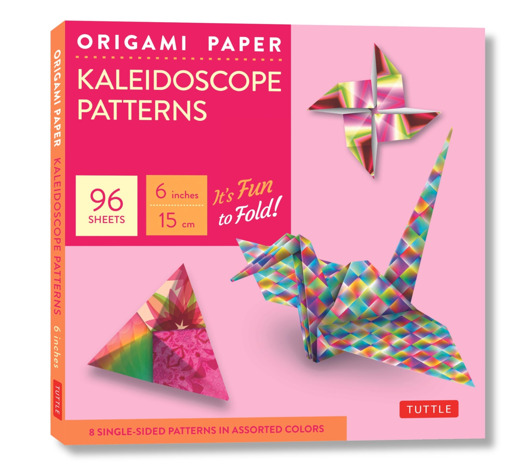 Origami Paper - Kaleidoscope Patterns - 6" - 96 Sheets: Tuttle Origami Paper: Origami Sheets Printed with 8 Different Patterns: Instructions for 6 Projects Included (Tuttle Specials)