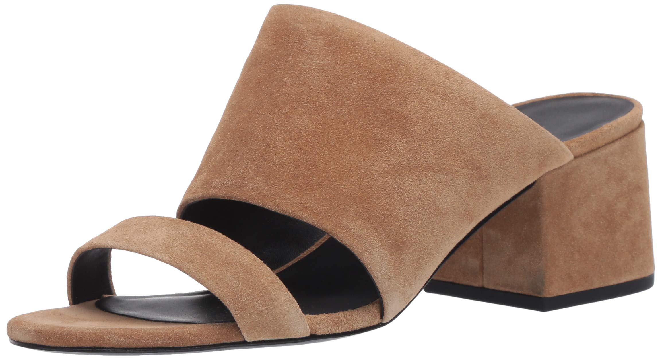 3.1 Phillip Lim Women's Cube Double Strap Heeled Sandal, Oak, 9.5