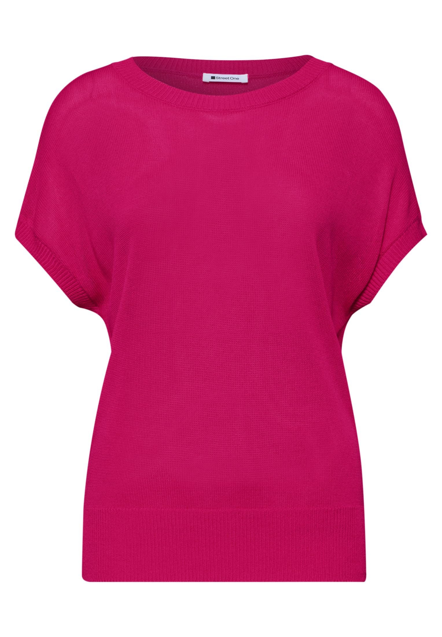 Street One Damen Pullover mit U-Boot-Ausschnitt