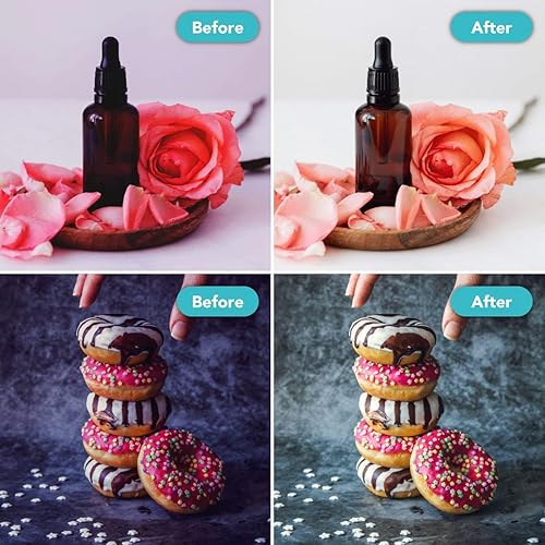 Miniatura 4 de Foto&Tech Tarjeta gris de doble cara del 18% y disco de balance de blancos, panel gris y blanco neutro con bolsa de nailon y brida para cables,