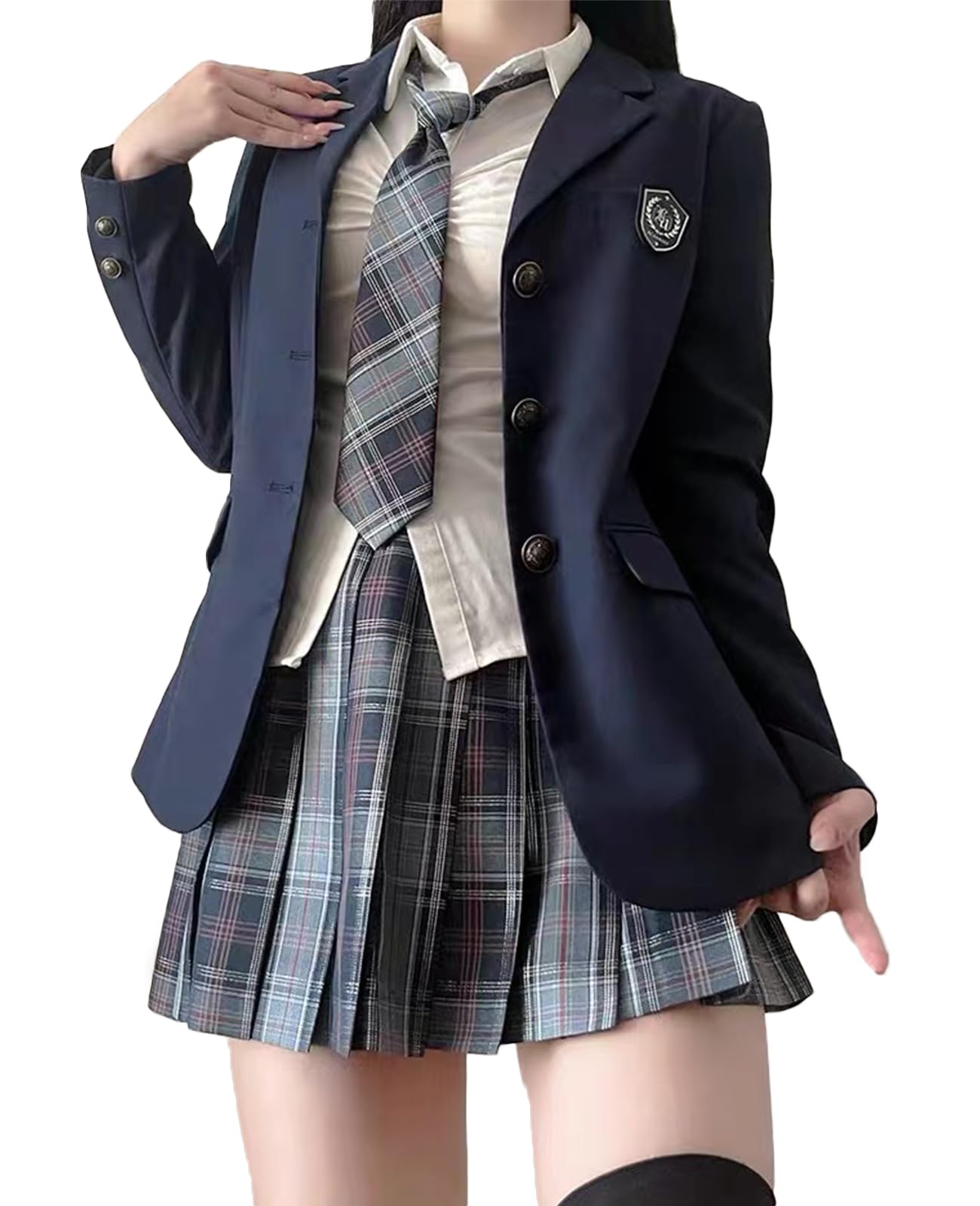 [AOTYP] 女子制服 JK制服 学生服 女子高校生 コスプレ チェック スカ…