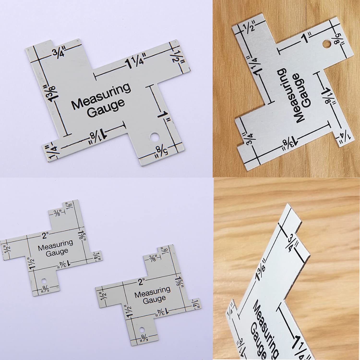 Semetall Lot De 2 Mini Jauges De Mesure Manuelles De 5,1 Cm