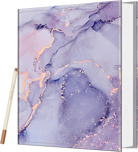 Fintie Álbum de fotos autoadhesivo para fotos de 3 x 5, 4 x 6, 5 x 7, 6 x 8, 8 x 10, 60 páginas adhesivas, álbum de fotos con un bolígrafo metálico,