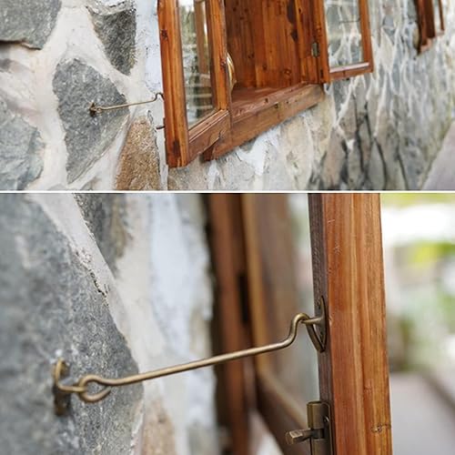 Miniatura 8 de Paquete de 2 pestillos para puerta de granero, cerradura de puerta de granero de 3 pulgadas, cerradura de puerta de cobre grueso sólido resistente,