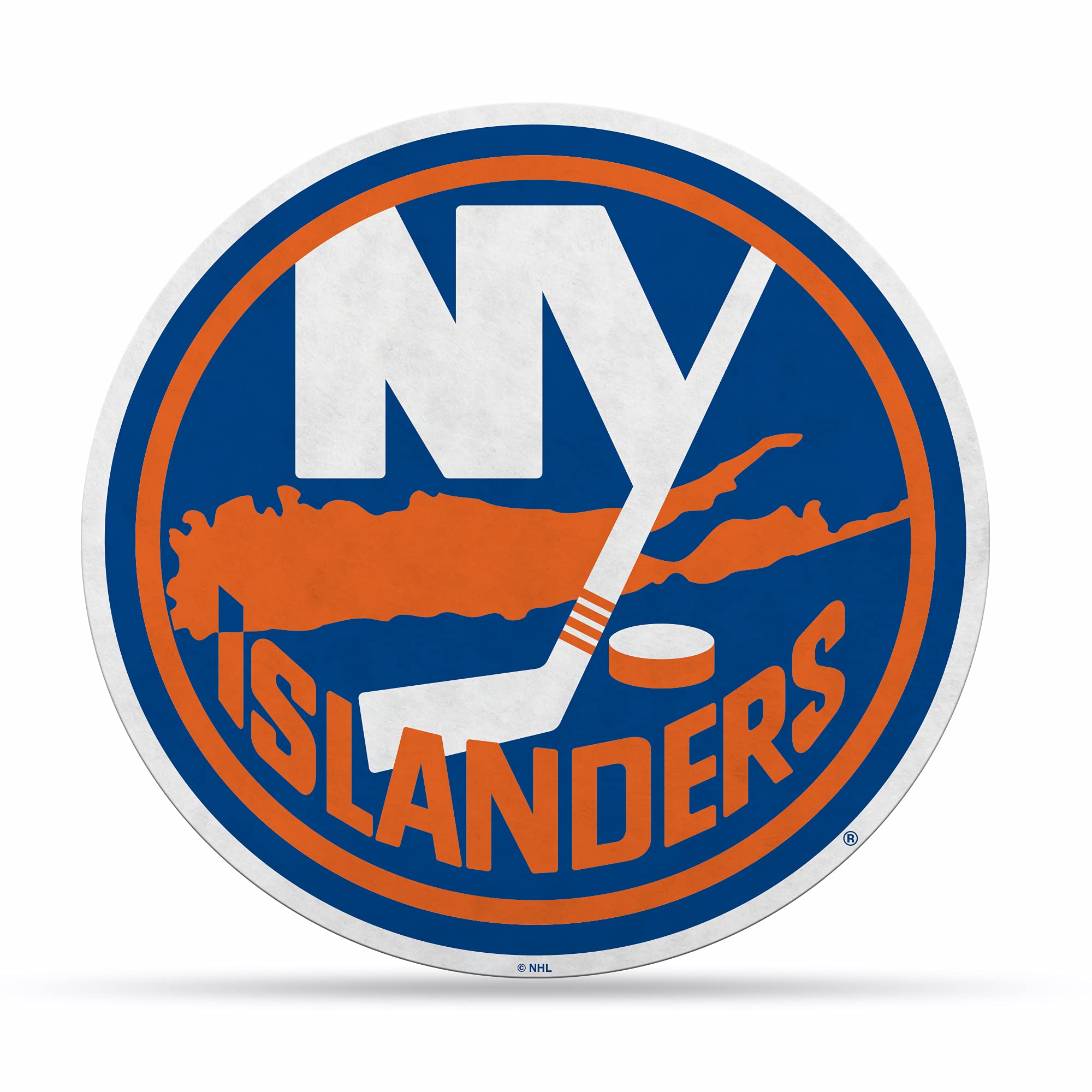 Rico Industries NHL New York Islanders Primary Shape Cut Pennant - Home and Living Room Décor - Soft Felt EZ to Hang