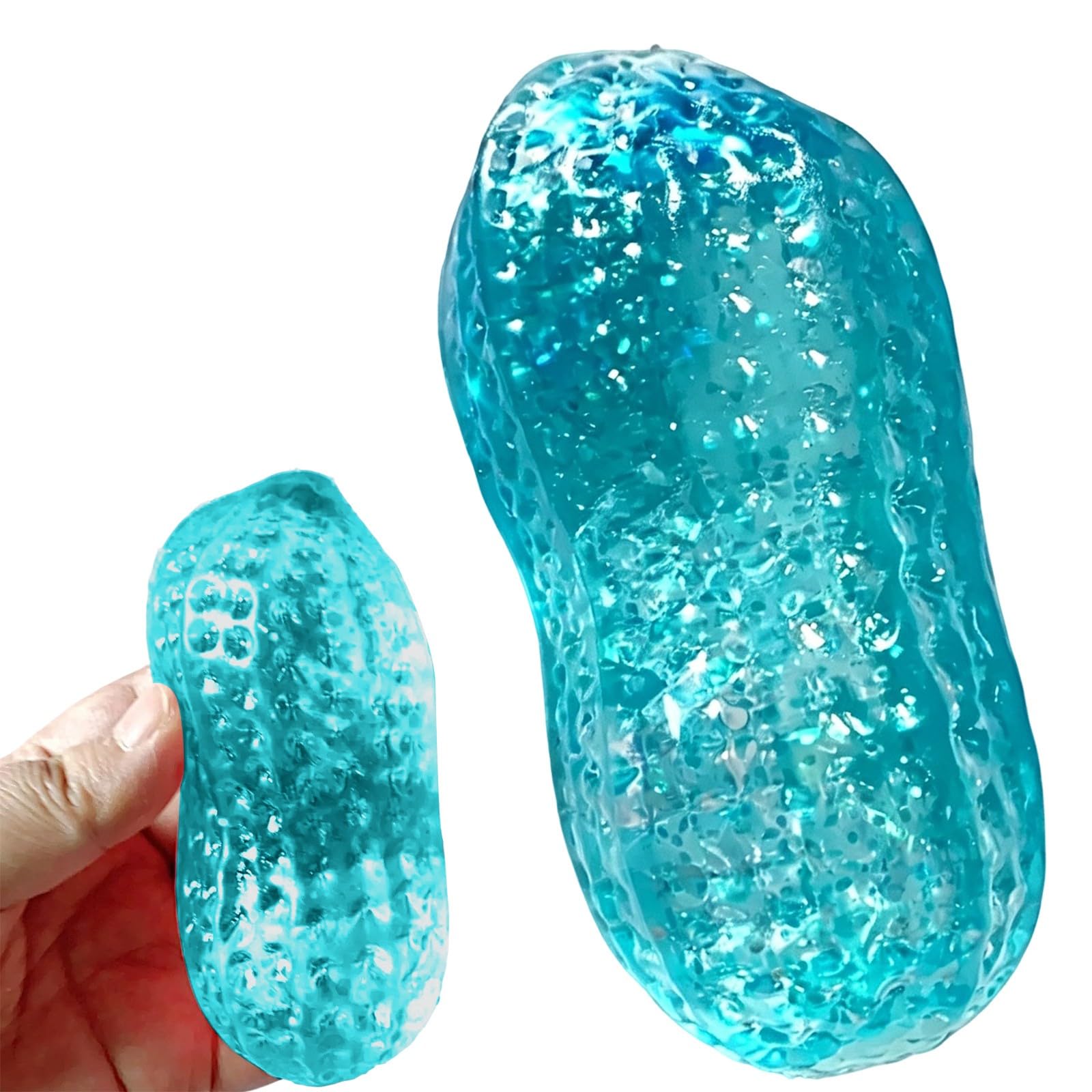Glitter Peanut Squishy,2026 New Peanut-Shaped Malt Slow Soft Fidget — image 1