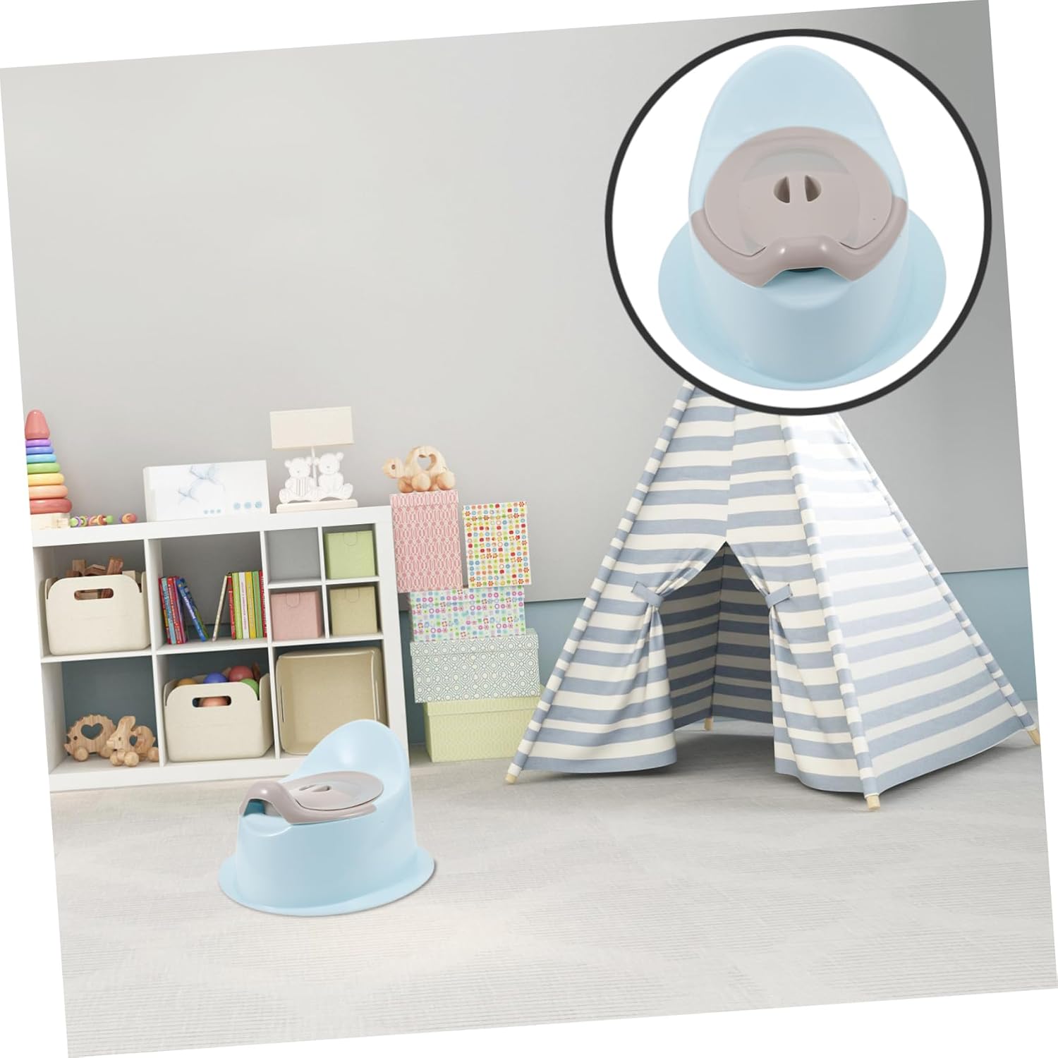 TEHAUX Portable Potty Training Seat for Toddlers Multi-Functional Toilet Sturdy Design Easy to Clean for Travel and Home Use Safe and for Boys and Girls