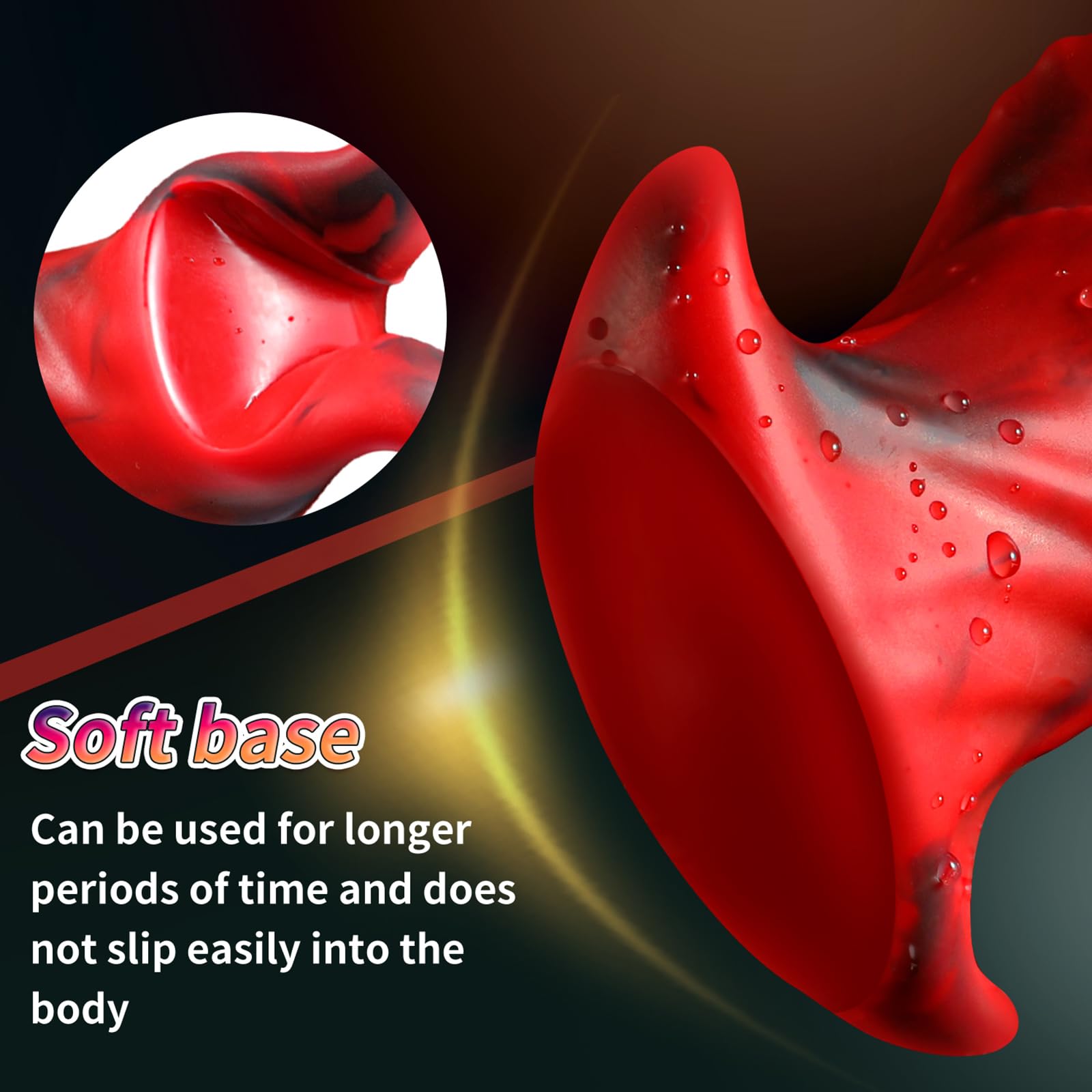 AMAZBEE Plug anale gigante Dildo anale in silicone per donne Monster Butt Plug Massaggio Prostata Trainer anale grande per la dilatazione anale (L)