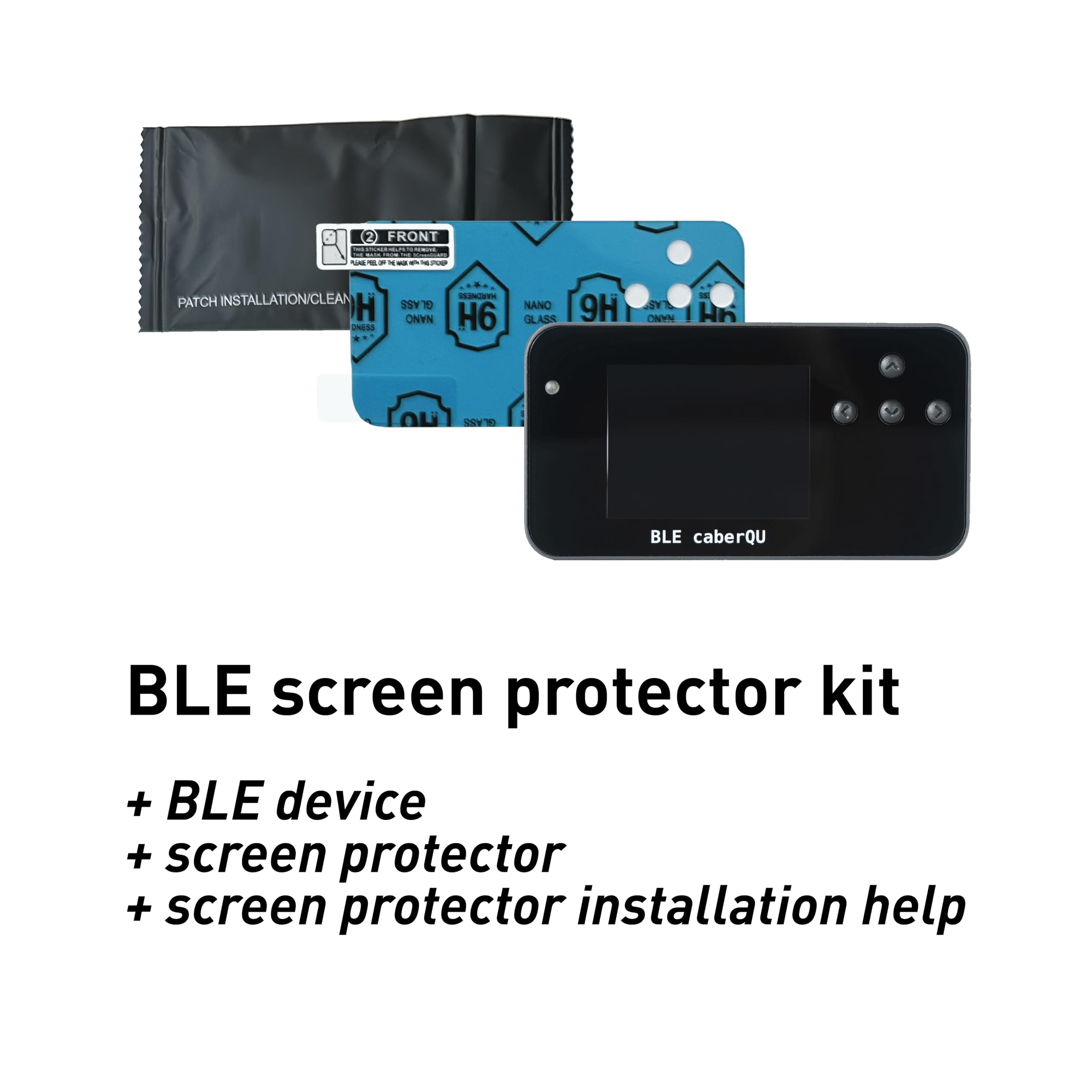 BLE caberQU Digitaler USB-C-Kabeltester, USB PD 3.0/3.1/3.2 eMarker-Anzeige, 25-polige Kontinuitäts-Pinbelegung, USB 2/3/4, Kabelwiderstand, iOS & Android App (BLE caberQU Displayschutz-Kit)