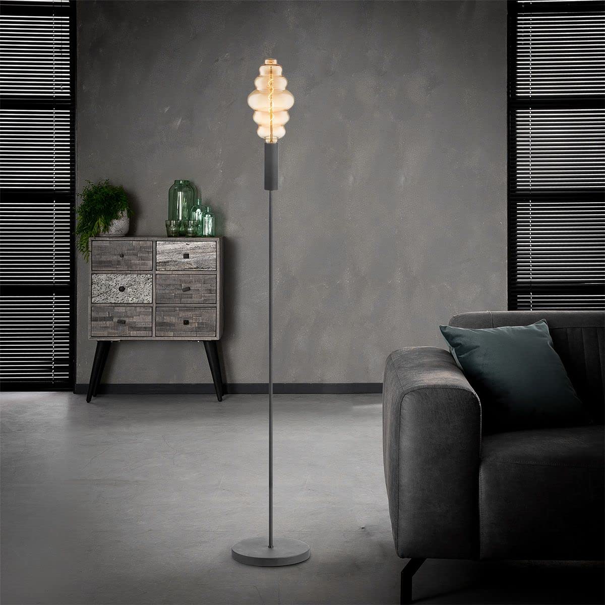 home sweet home collection Edison Vintage E27 | LED-Filament-Leuchtmittel Cloud Spiral | Ambra | Dimmbar | 4W 280lm 2700K | warmweißes Licht | für E27-Fassungen