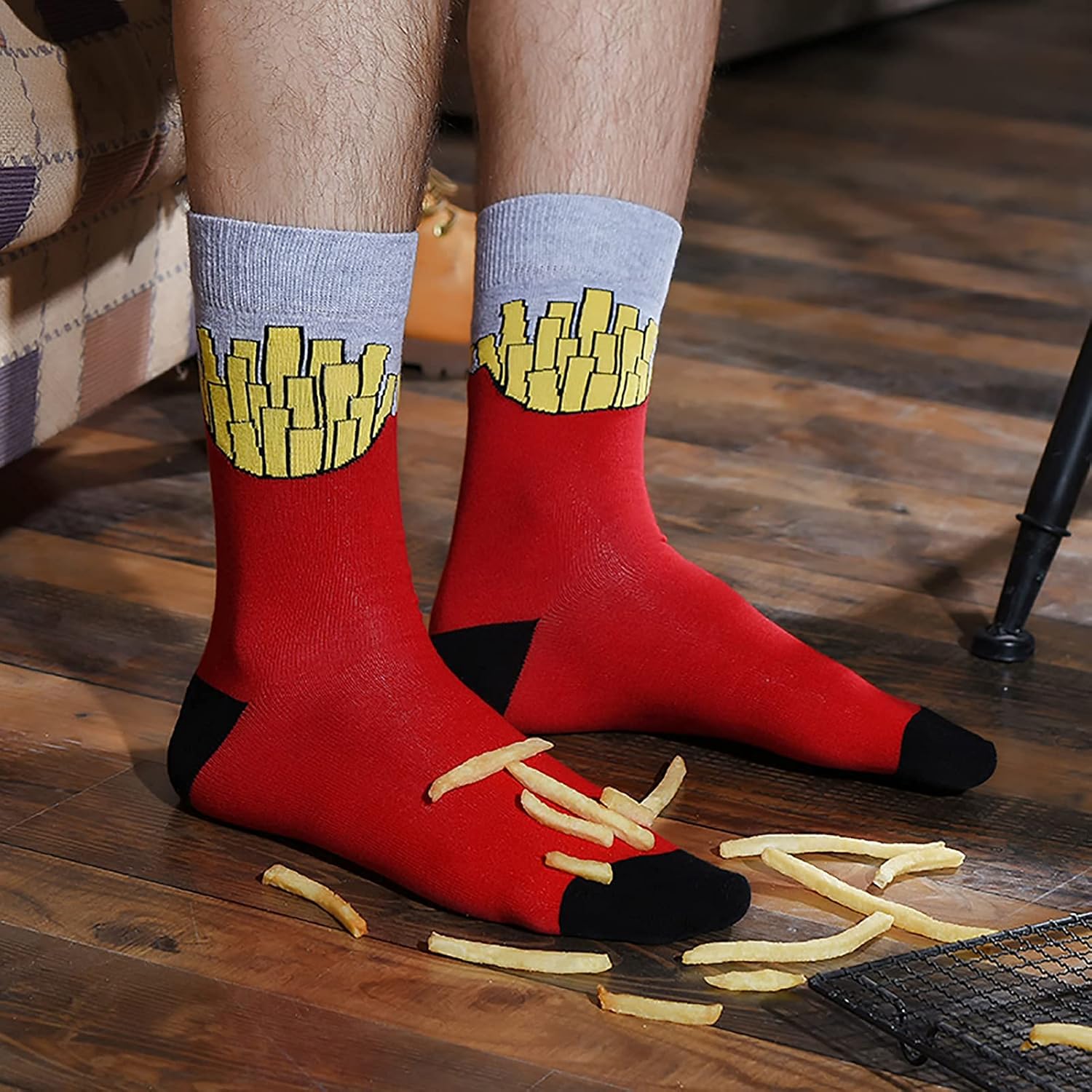 HSELL Mens Funny Pattern Dress Socks Crazy Design Cotton Socks Novelty Gifts for Men - Image 3