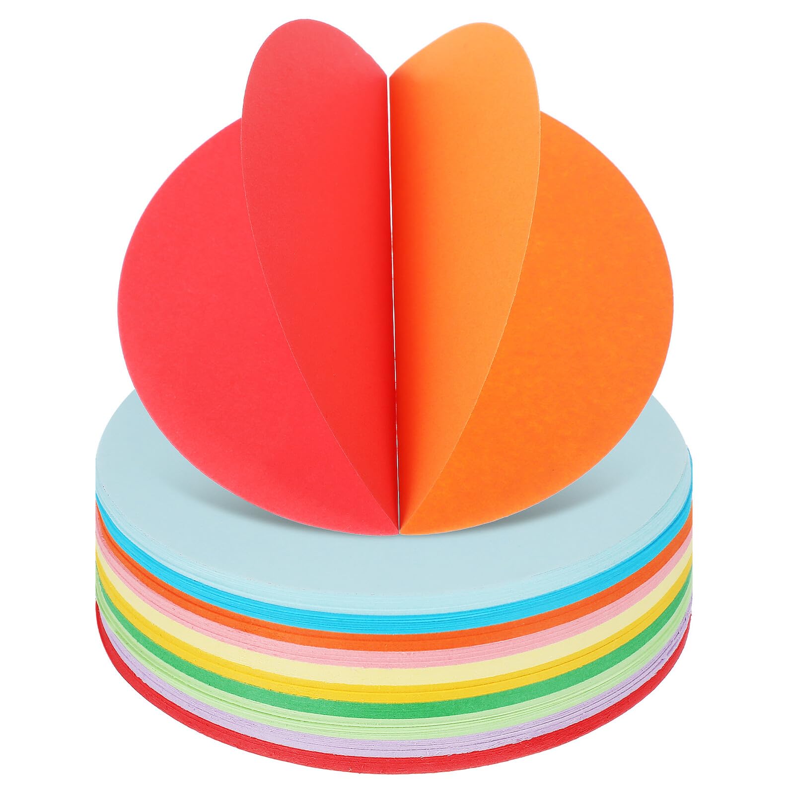 GALPADA 500 Blatt Buntes Origami Faltpapier in Runden Pastellfarben Stabiles Bastelpapier aus Papier für Kinder und Anfänger zum Kreativen Basteln und Dekorieren