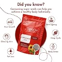 Sorich Organics Raw Hulled Sunflower for Eating | Unroasted Sunflower Seeds Kernel | High Protein, High Fiber, Vitamin E Rich Healthy Snack | 400 gm gallery image