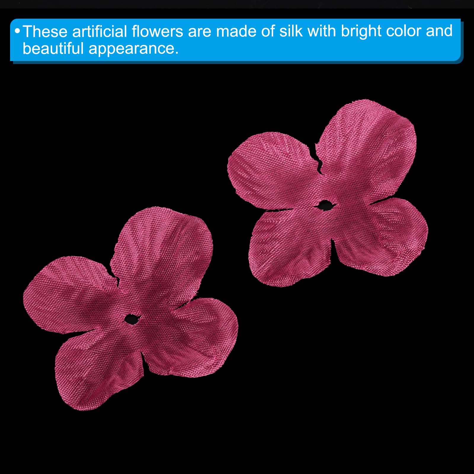 PATIKIL Artificial Flower Petals, 500Pcs Fake Flowers Silk Petal Decoration Supplies for Wedding Decor Bridal Party Event Fuchsia - Image 4