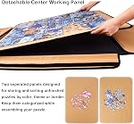ALL4JIG 1500 Pieces Jigsaw Puzzle Board, Portable Puzzle Board, Jigsaw Puzzle Table Board, Puzzle Keeper Puzzle Caddy with Sorting Trays & Detachable Board,Non-Slip Surface 25.00" x 35.43"