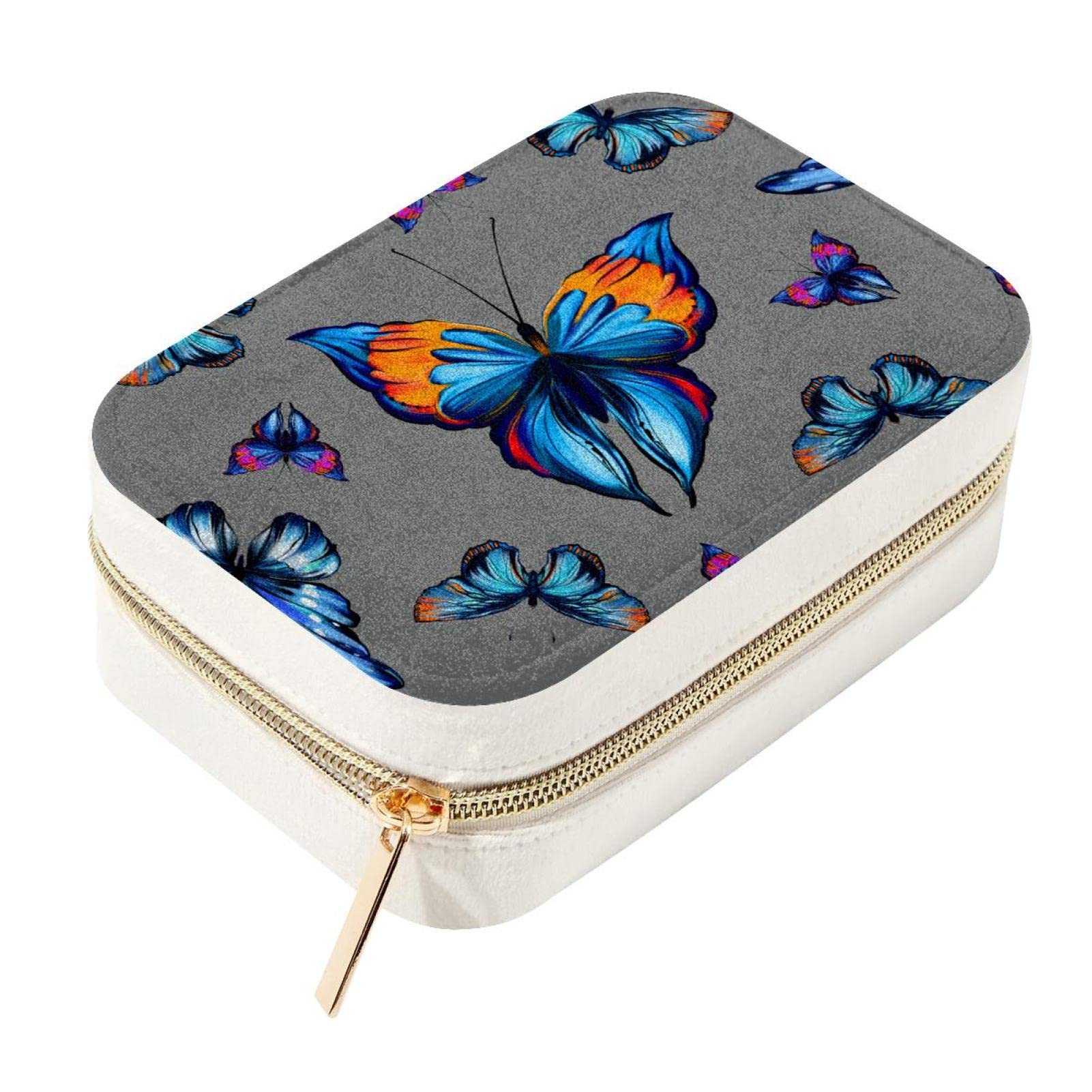 Caja organizadora de joyas antienredos con compartimentos para anillos y aretes