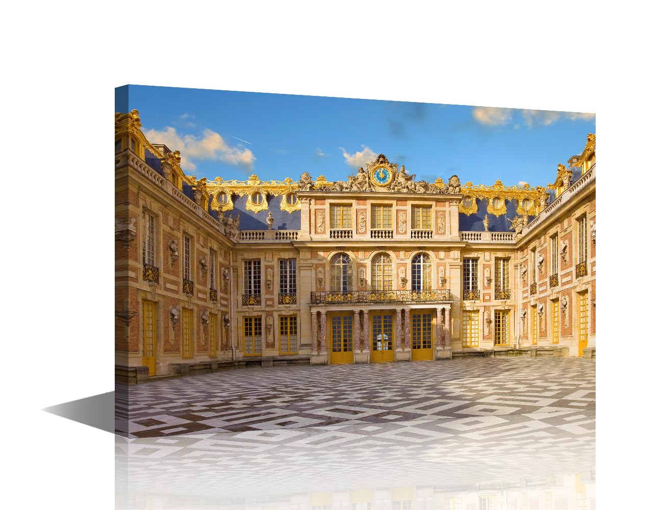 1 Panel Modern Wall Art Palace of Versailles, France Picture Prints on Canvas Wall Paintings for Bedroom Living Room Decoration, Wooden Framed Gallery-Wrapped Ready to Hang, 18" Wx12 H