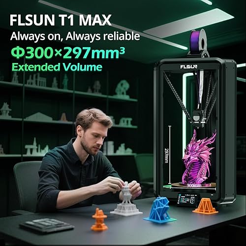 Miniatura 4 de Impresora 3D oficial FLSUN V400 Delta de 15.748ins velocidad de impresión rápida con extrusora directa de metal completo de 7 pulgadas, soporte de