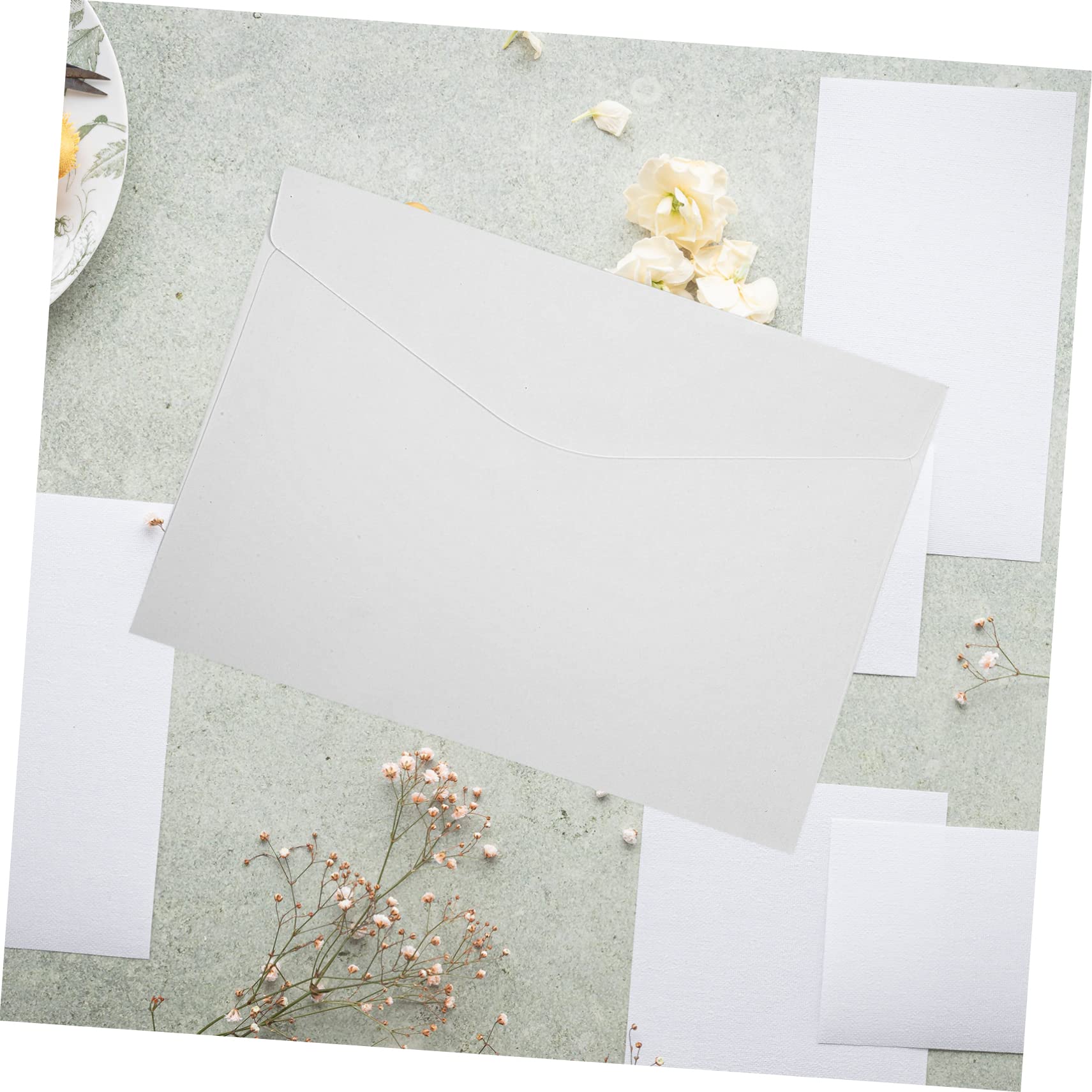 SHINEOFI Sobres Elegantes para Tarjetas de Felicitación de Papel Kraft 50 Unidades Sobres Decorativos de Papel Kraft para Fiestas