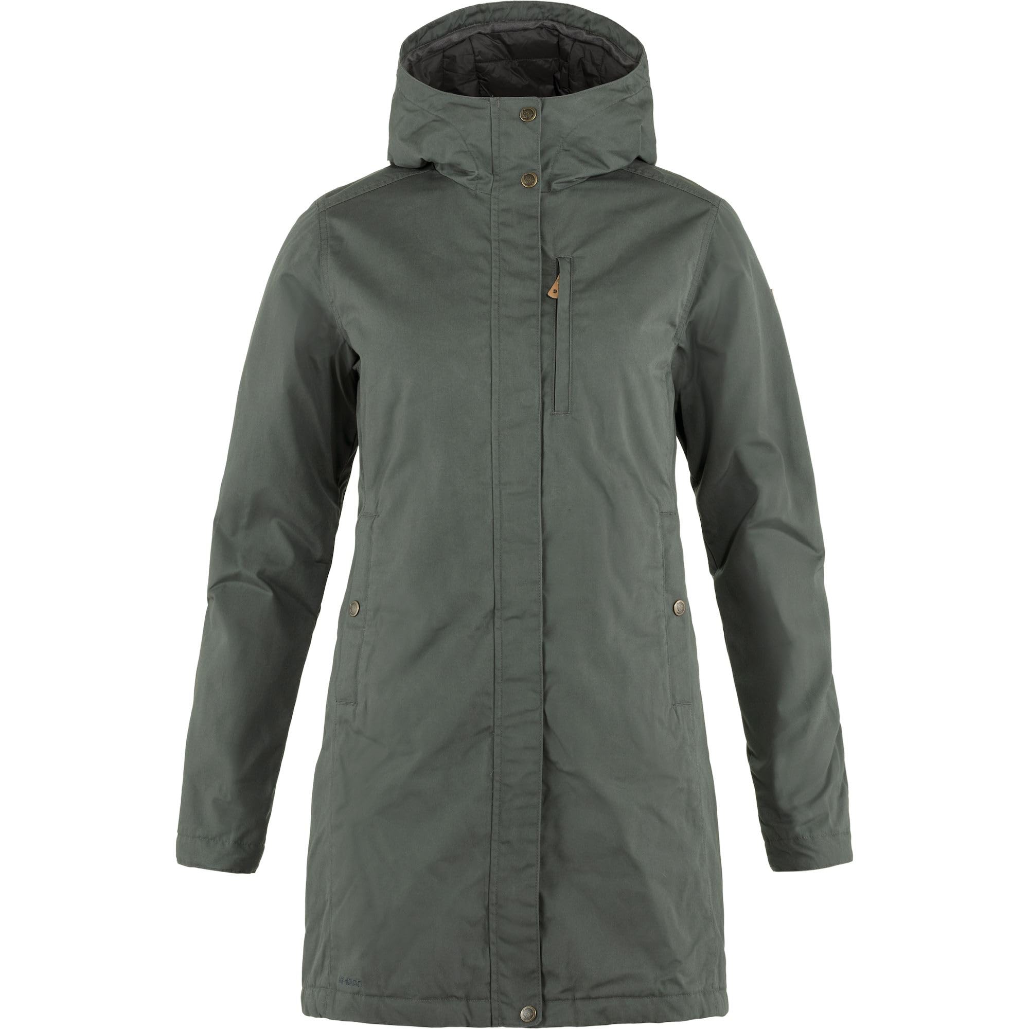 Fjällräven Damen Kiruna Padded Gepolsterter Parka – Basalt, S/Langer