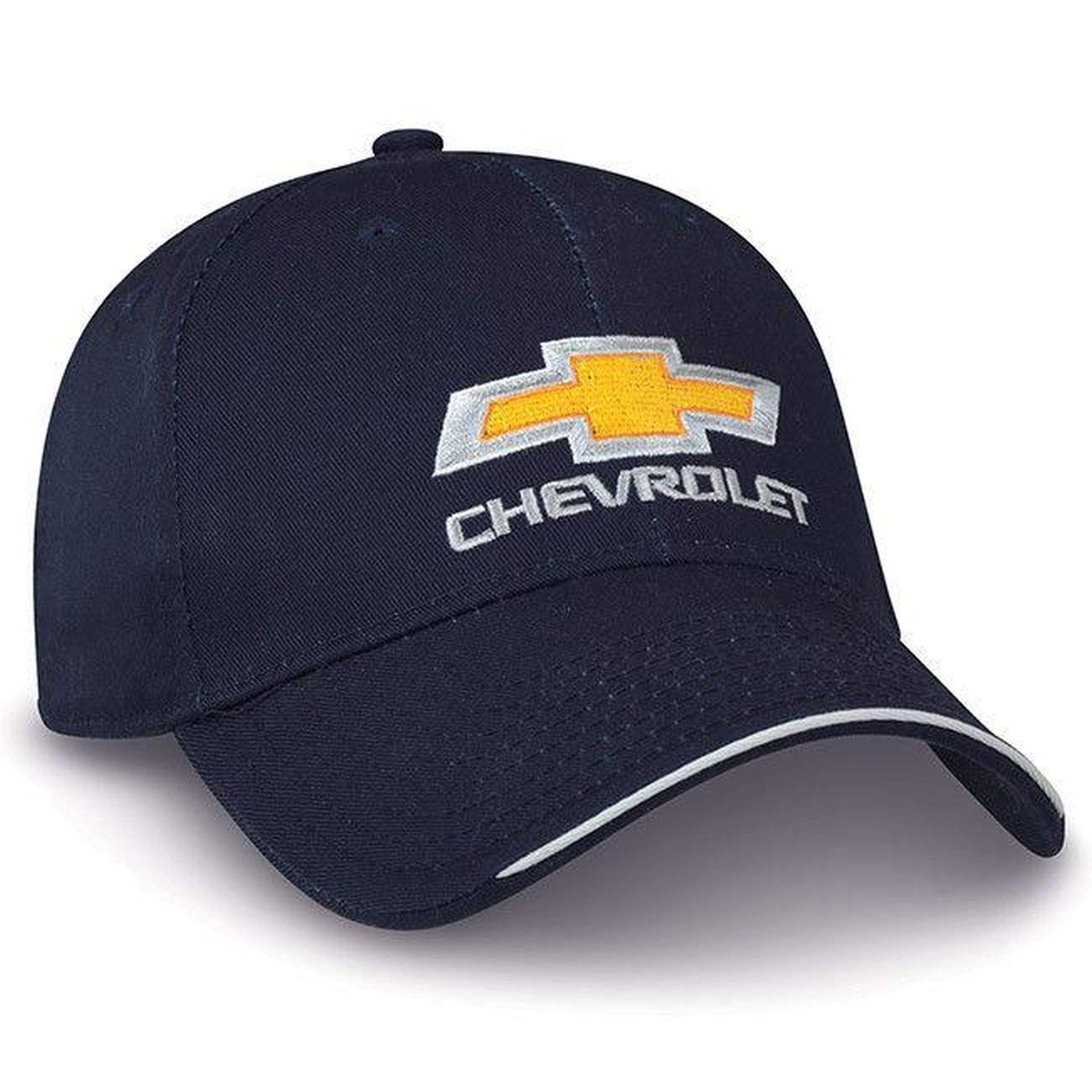 Chevy Bowtie Value Cap Chevrolet Trucks Logo Silverado New Navy Blue Gold Bowtie
