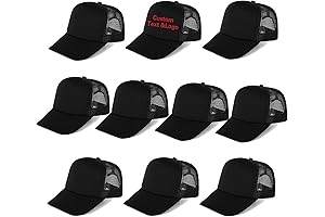 Sublimation Blank Black Trucker Hat - Bulk Wholesale