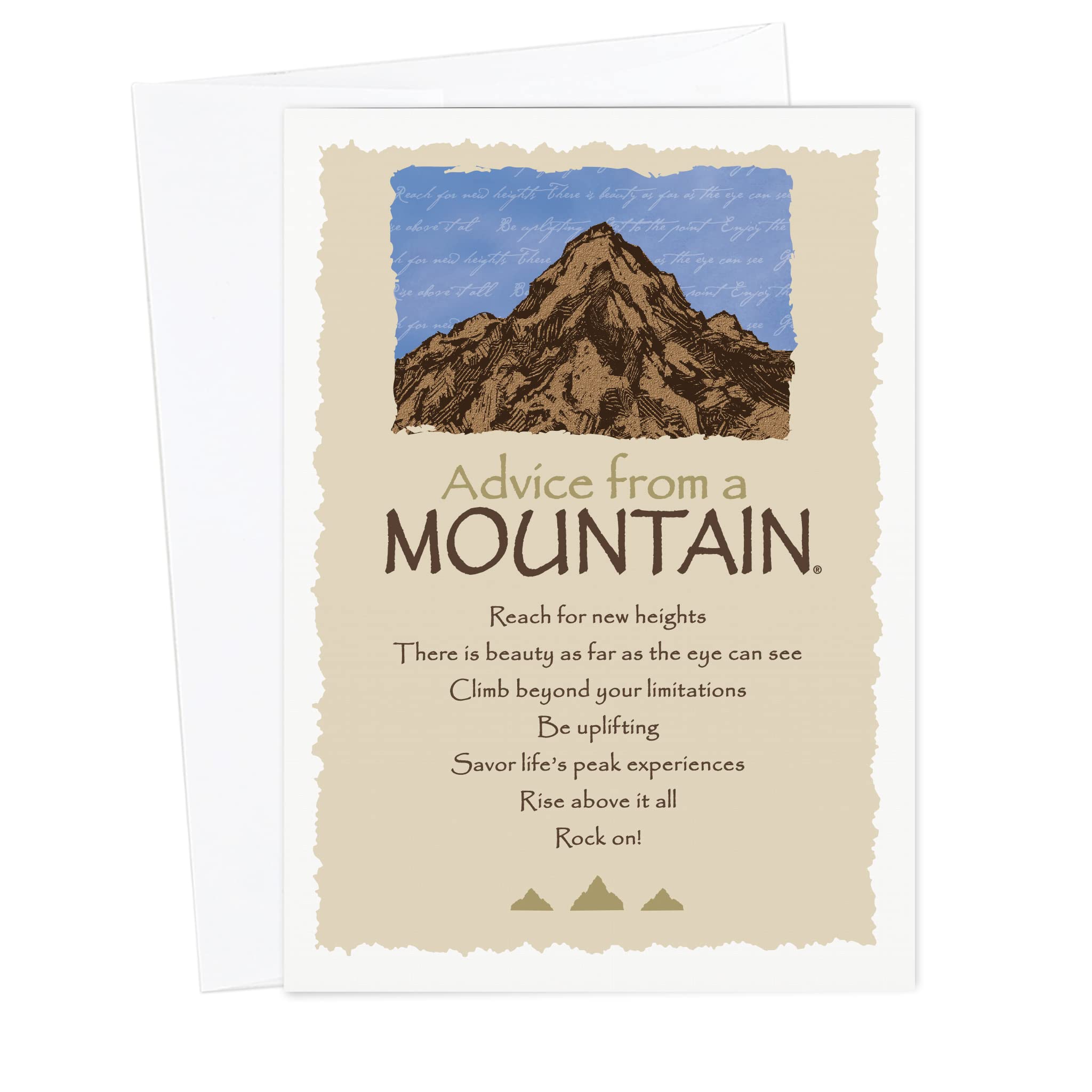 Advice from a Mountain - 6 tarjetas de felicitación para todas las ocasiones, tarjetas inspiradoras en blanco sostenibles para cualquier ocasión (GCADVMTN6-BLANK)