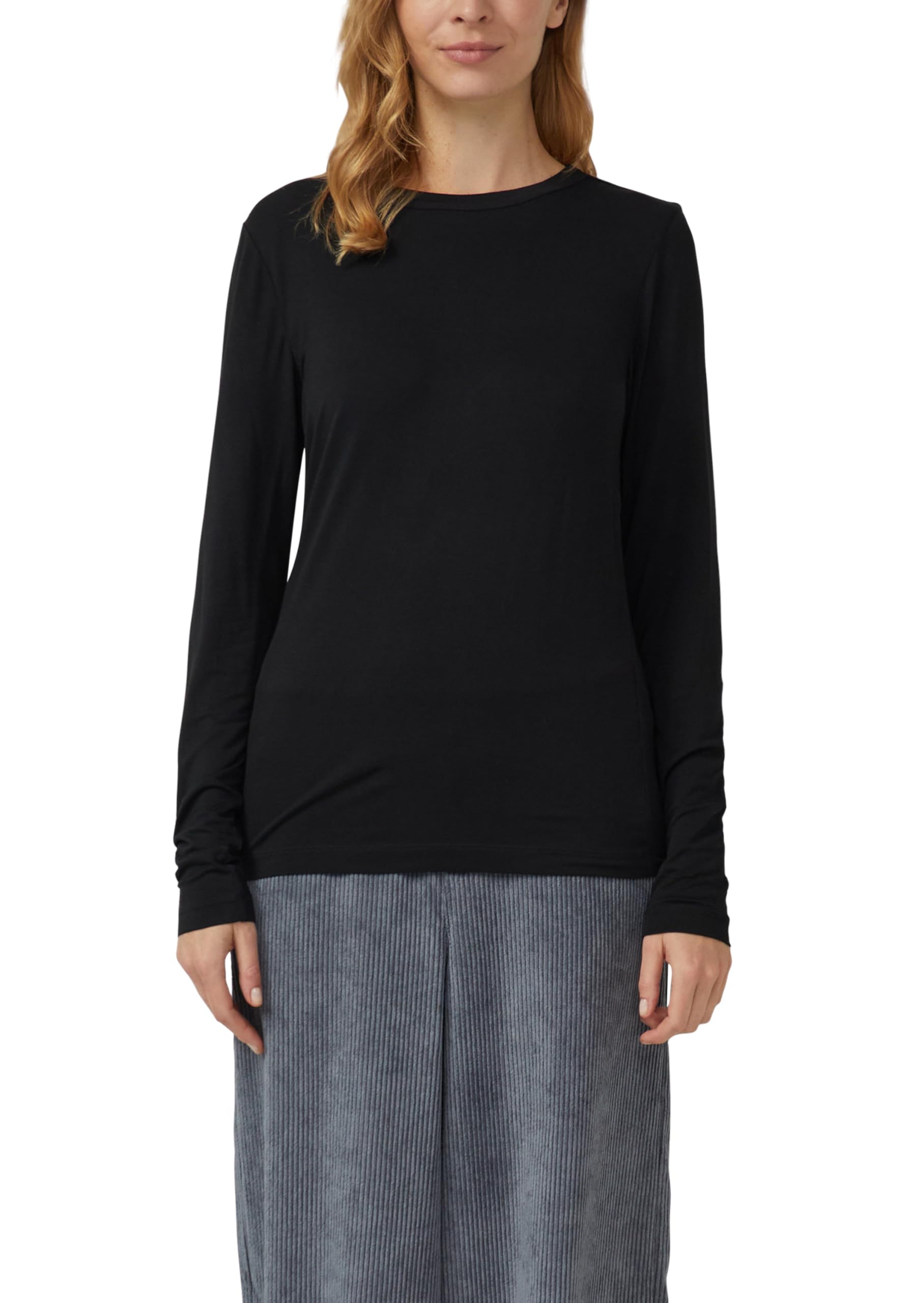 s.Oliver Feines Longsleeve aus Viskosestretch im Slim Fit