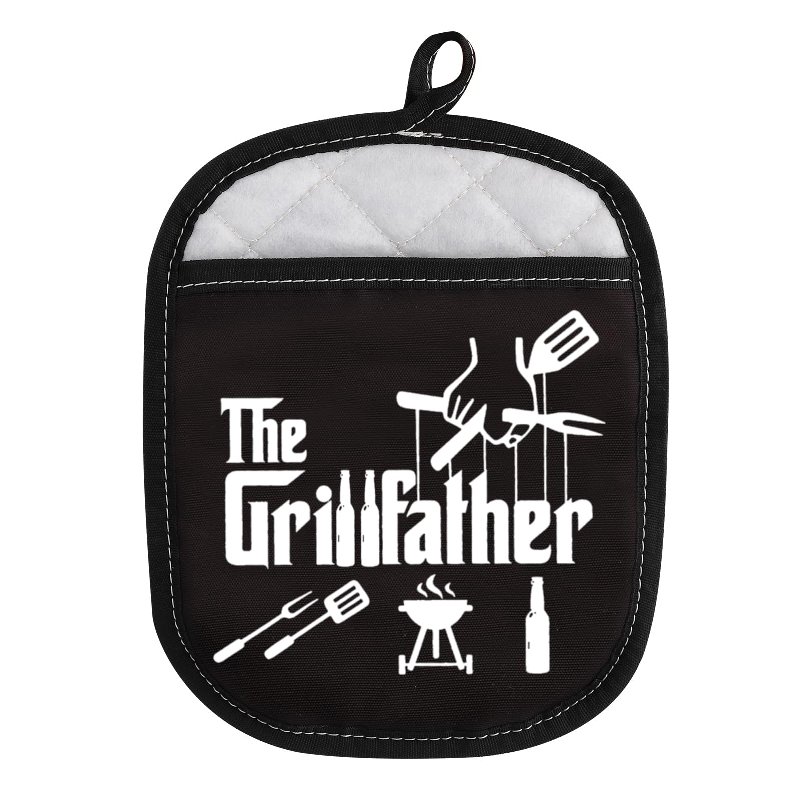 Grill Master BBQ Lover Gift Funny Potholder for Dad Grandpa (The Gr)