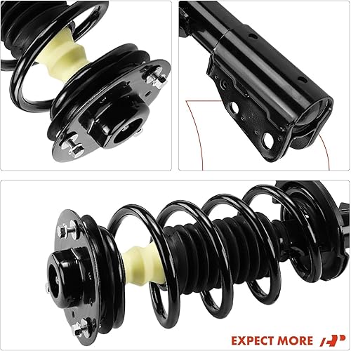 Miniatura 7 de A-Premium Par delantero (2) conjunto completo de puntal y resorte helicoidal compatible con Chevrolet Captiva Sport 2012 2013 2014 2015, lado del