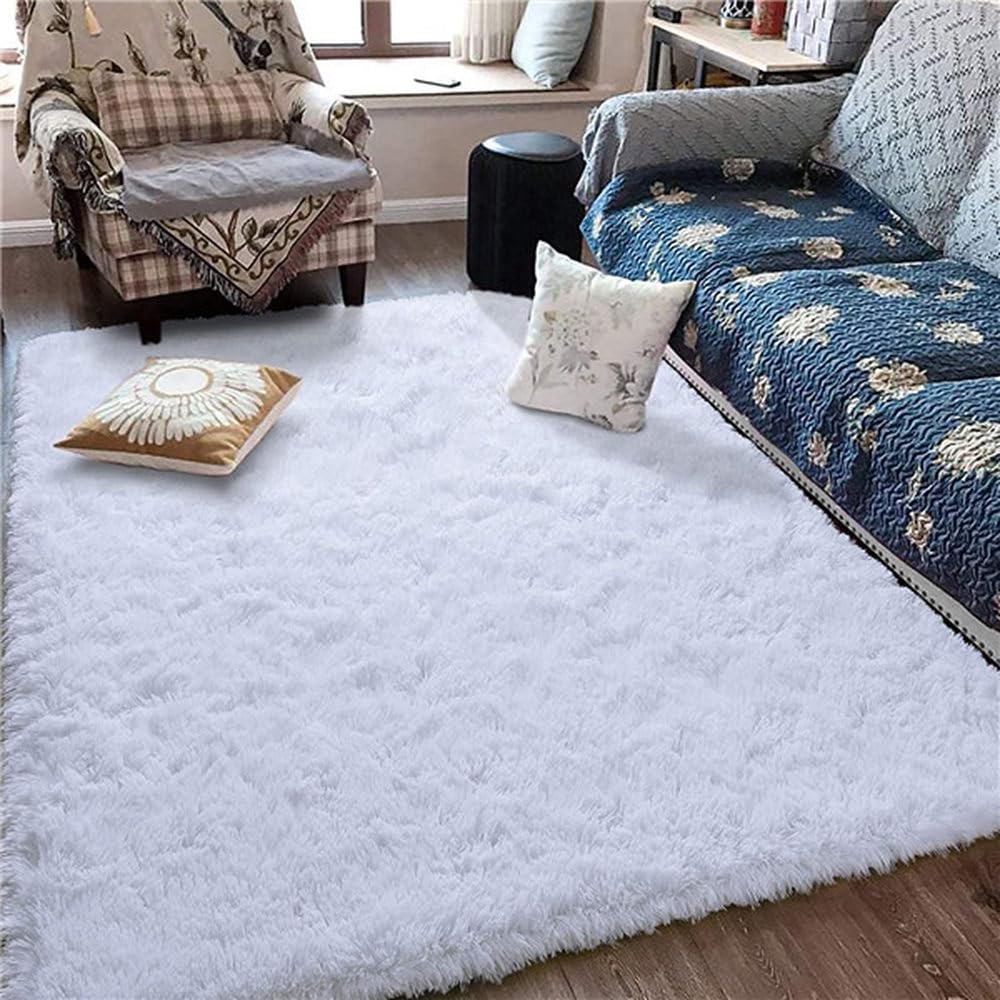 Tapis de chambre blanc 80x160 cm pour un intérieur moderne et chaleureux