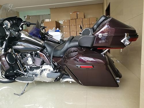 Miniatura 3 de Tapas de altavoz negras vívidas de 8 pulgadas con puerto de tweeter para alforjas duras Harley Davidson Touring 1994 1995 1996 1997 1998 1999 2000