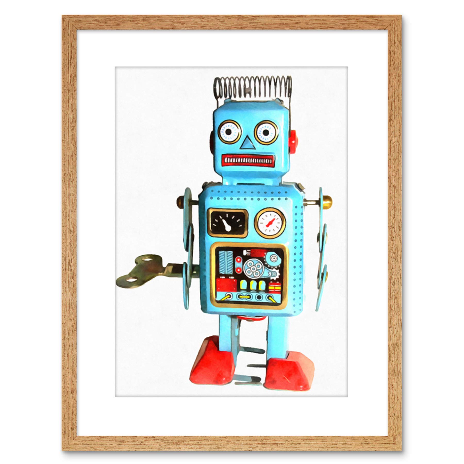 清圖 Amazon.com: PHOTO PAINTING BOY'S TOY ROBOT SMALL FRAMED ART