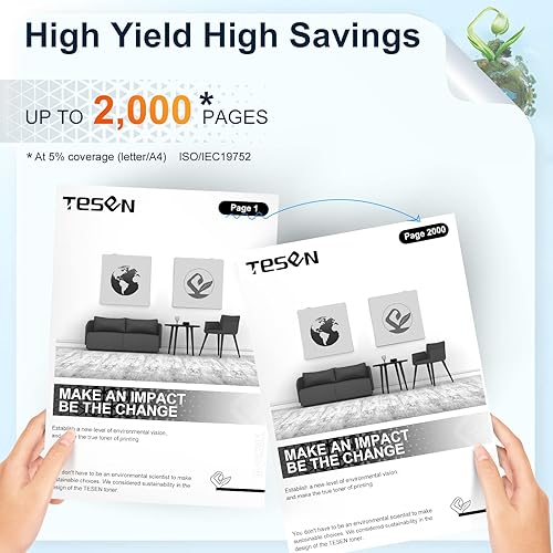 Miniatura 2 de TESEN Cartucho de tóner de repuesto compatible para HP 12A Q2612A Toner negro para HP 1010 1012 1018 1020 1022 1022N 3015 M1005 M1319F Canon D420