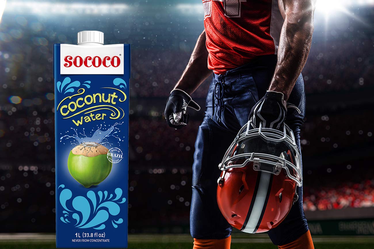 SOCOCO 100% Pure Coconut Water | Natural Electrolytes | Vital Nutrients | Refreshing 33.8 Oz (Pack of 12)