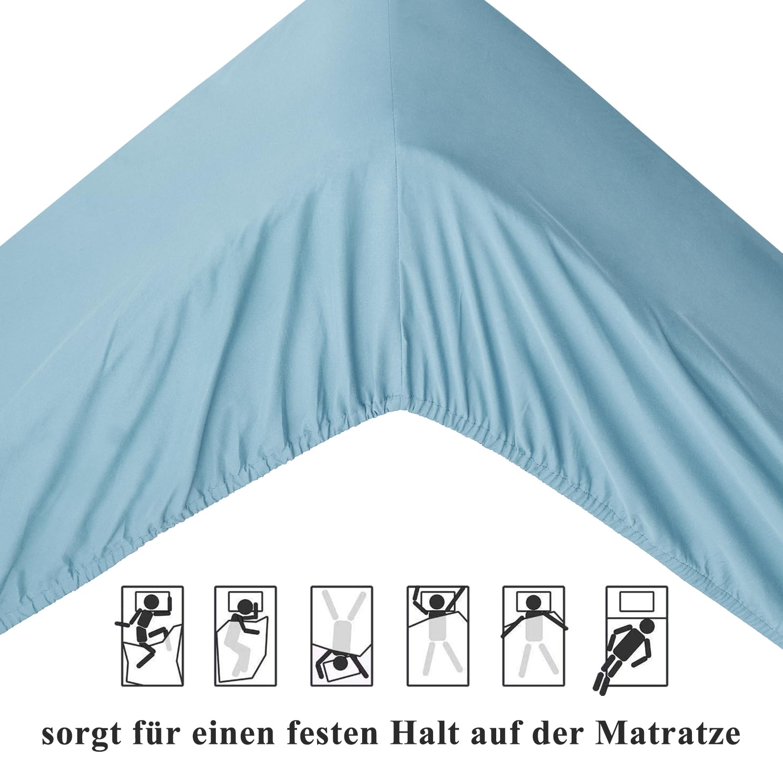 Nestl Hoeslakens met extra diepe hoeken - geschikt voor matras 45